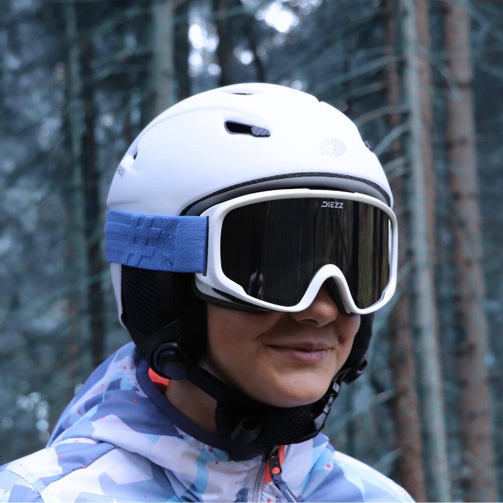 Skimaske PARLOUP 12-16 Jahre Blue Silver 3/5