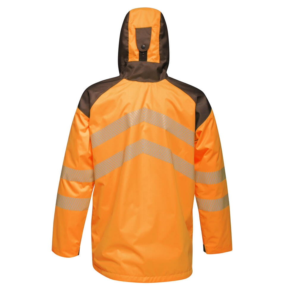 Kurtka Wodoodporna Męska HiVis Odblaskowy Materiał