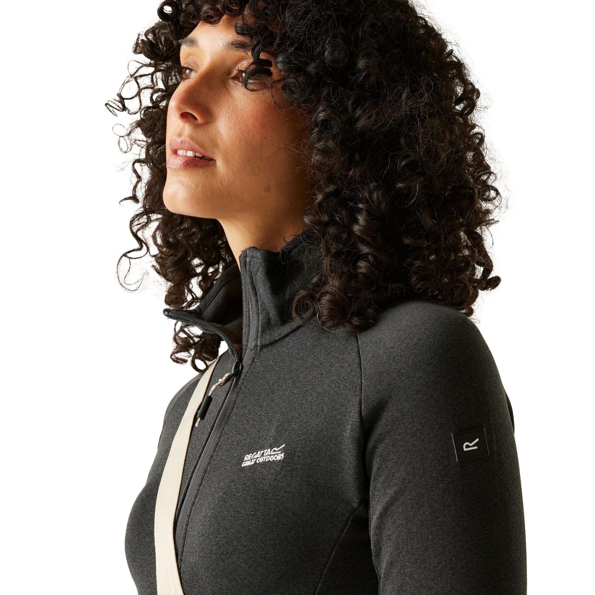 Womens/Ladies Malana Soft Shell Jacket (Seal Grey) 3/5
