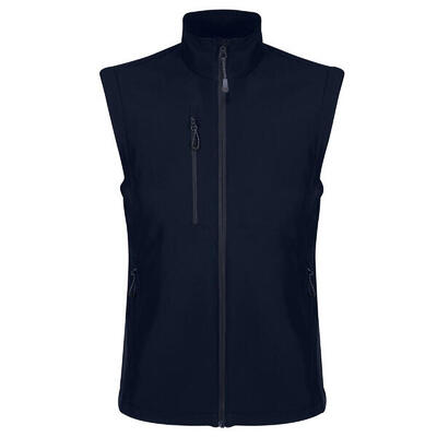 Heren softshell gerecyclede bodywarmer (zwart)