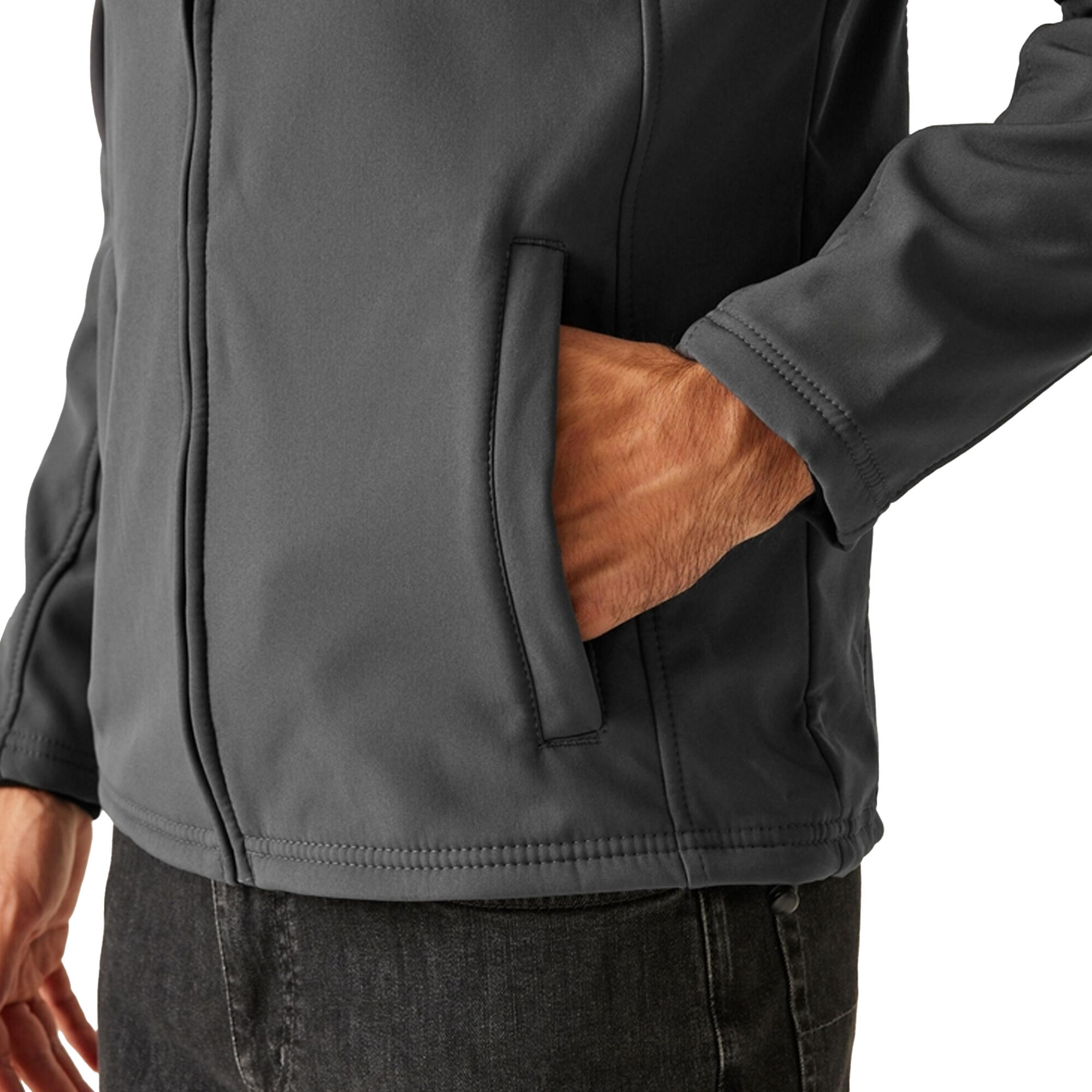 Regatta Veste Softshell UPROAR Homme (Gris Foncé) 3/5