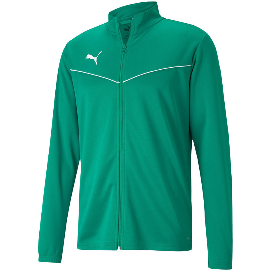 PUMA PUMA Teamrise Trainingsjacke in Pfeffergrün und Weiß