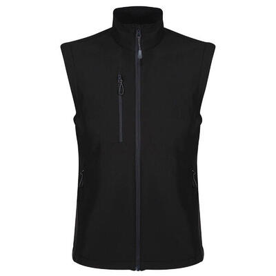 Heren softshell gerecyclede bodywarmer (zwart)
