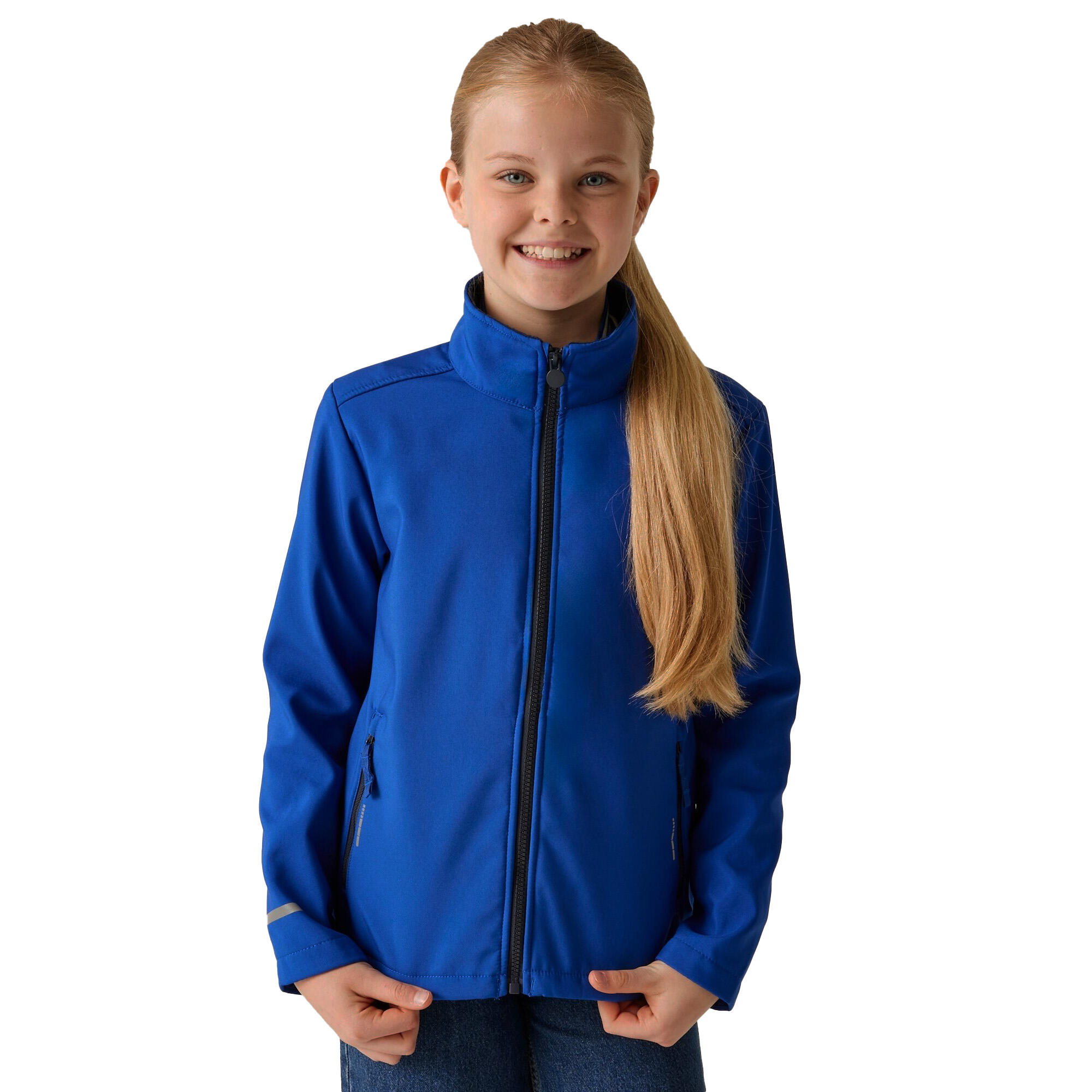 Casaco Soft Shell 2 Camadas Criança (Novo Real / Azul Marinho) 3/4