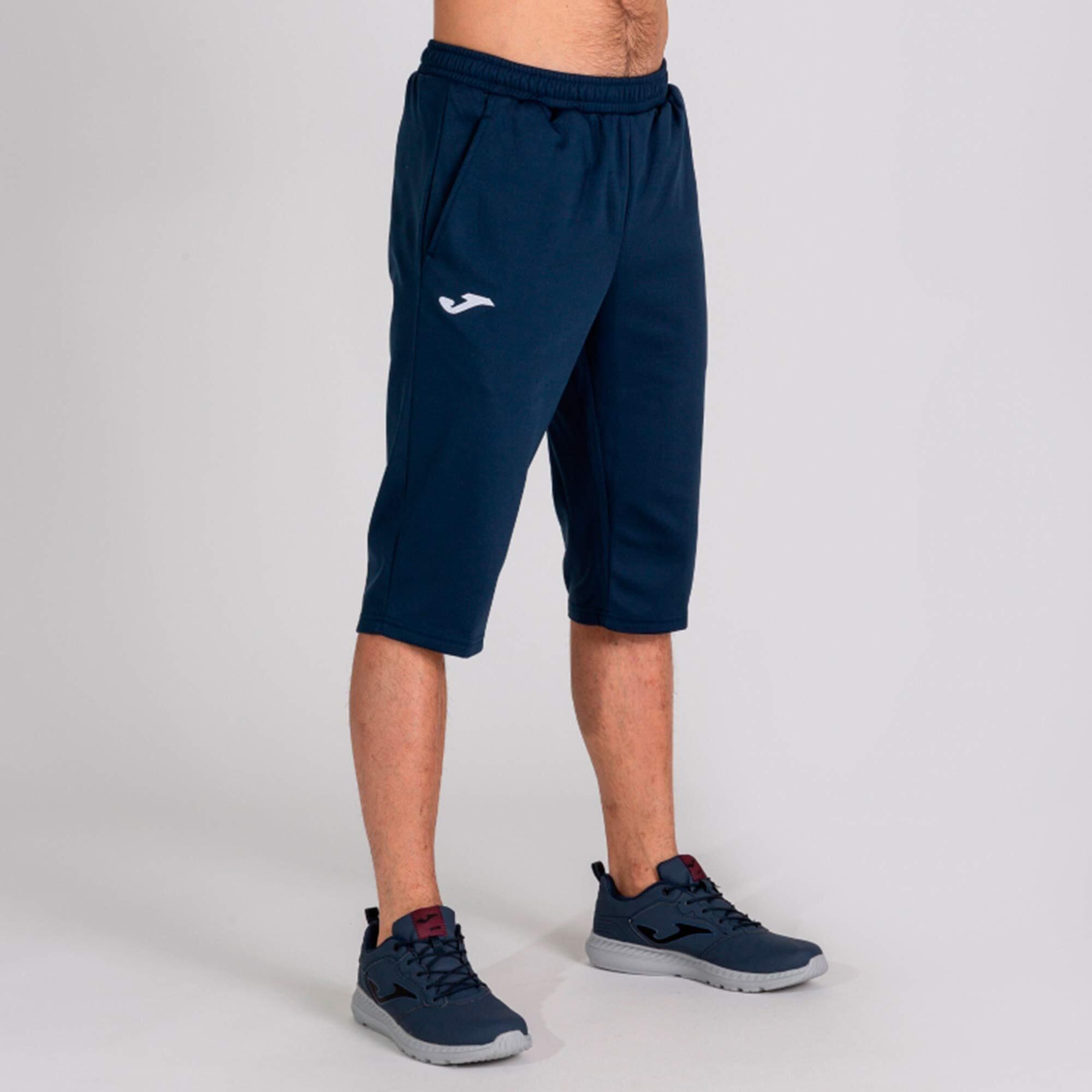 Bermuda Football Homme Joma Capri Bleu Marine 3/5