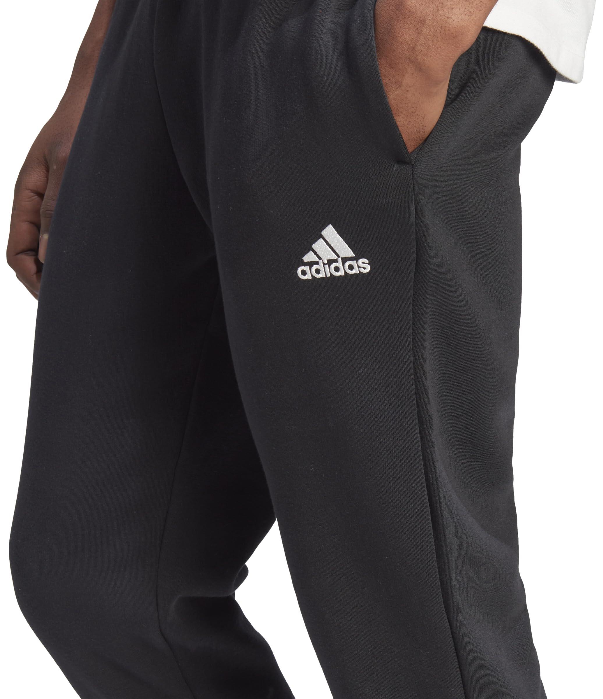 Pantaloni in felpa tapered per uomo Adidas Essentials - XS Nero 3/6