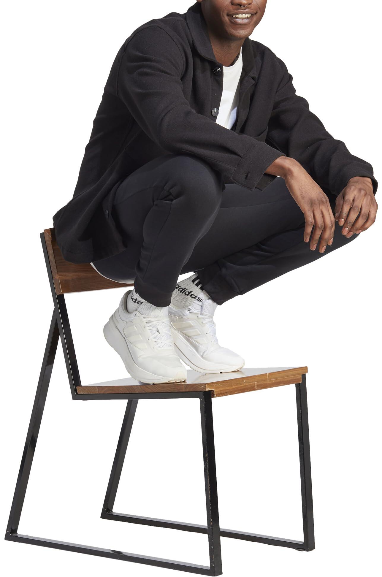 Pantaloni in felpa tapered per uomo Adidas Essentials - XS Nero 5/6