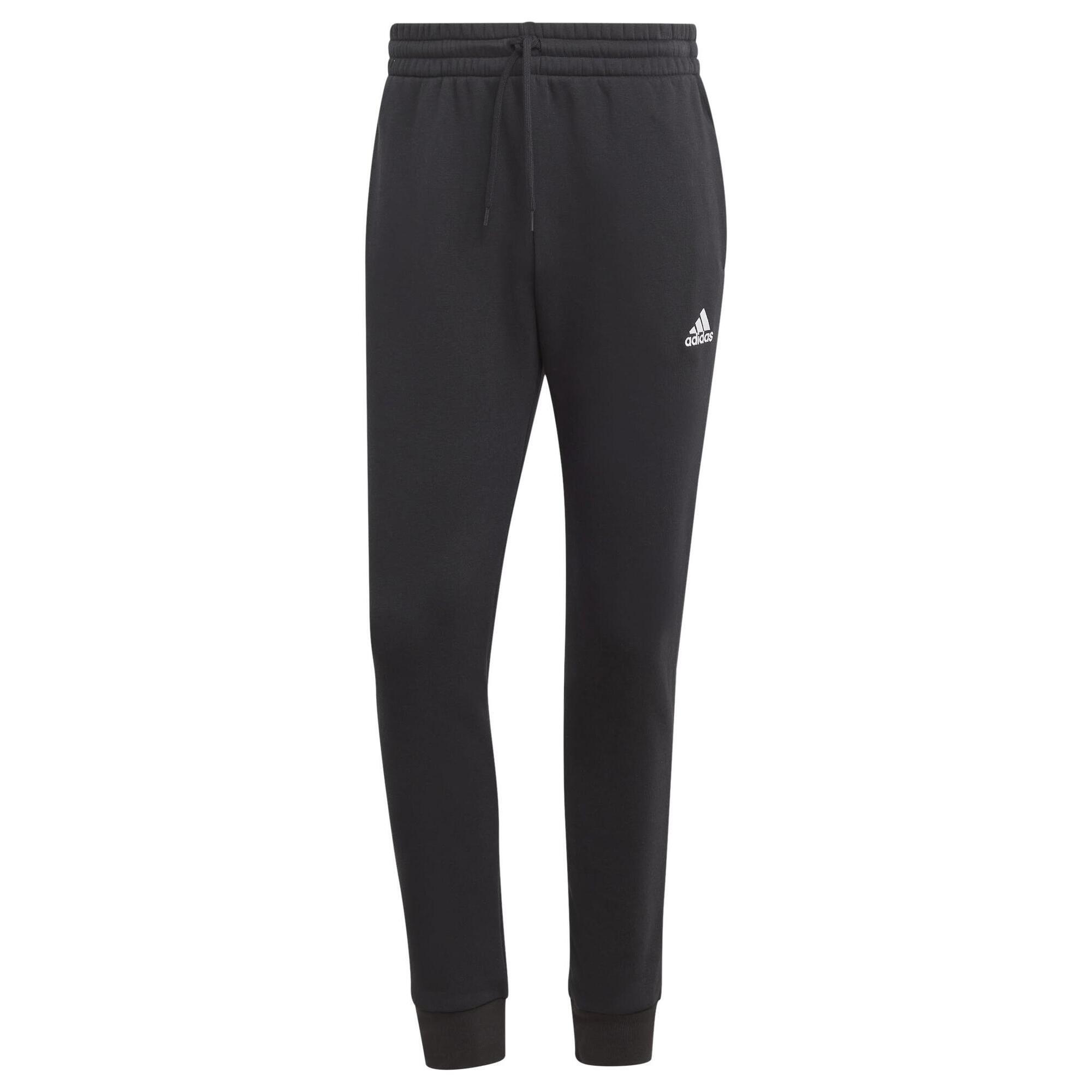 Adidas - Pantalons En Polaire Ajustés Pour Homme Adidas Essentials - Xs Noir - Pantalons - Noir - 36 Xs - Decathlon