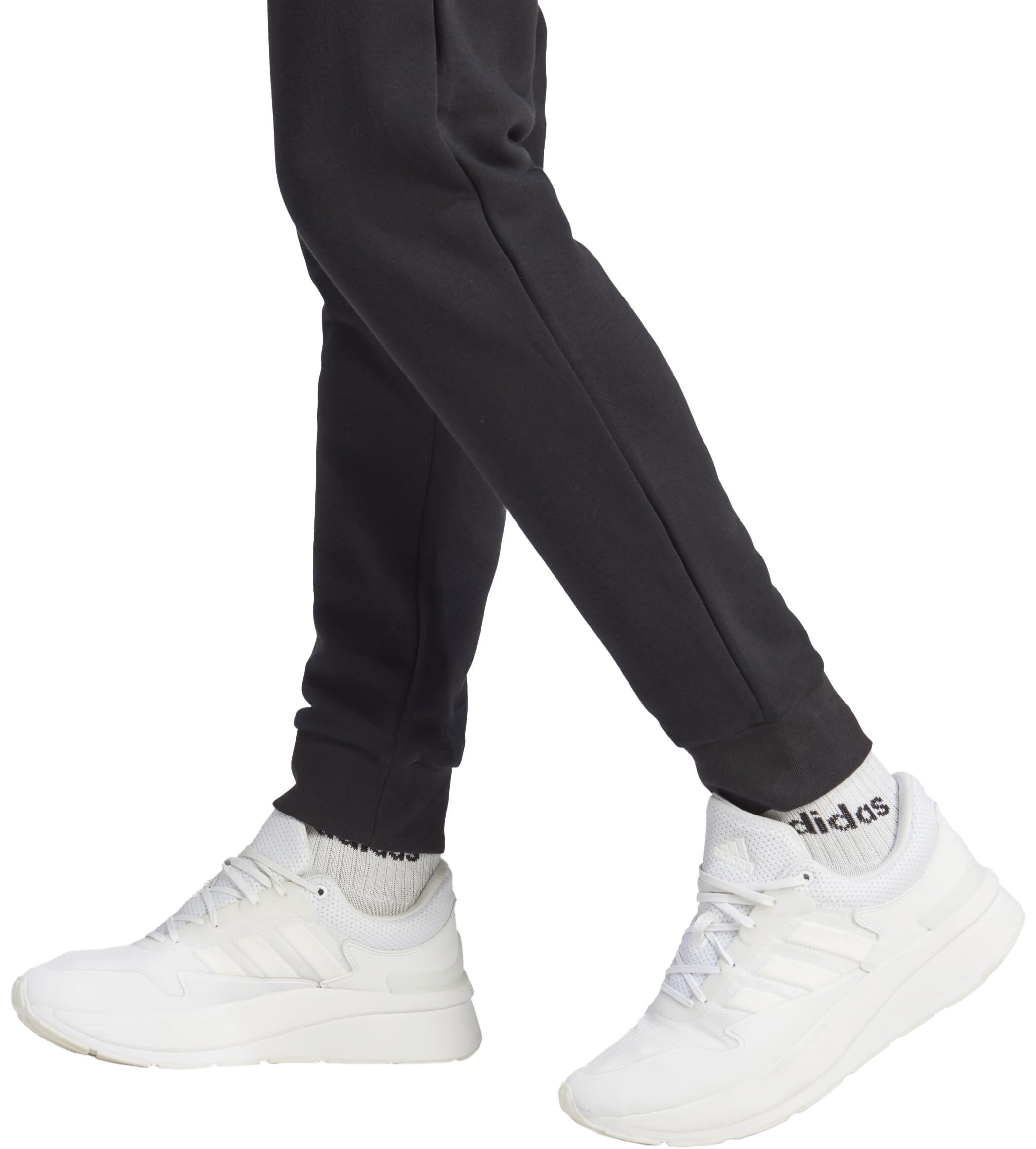 Pantaloni in felpa tapered per uomo Adidas Essentials - XS Nero 4/6
