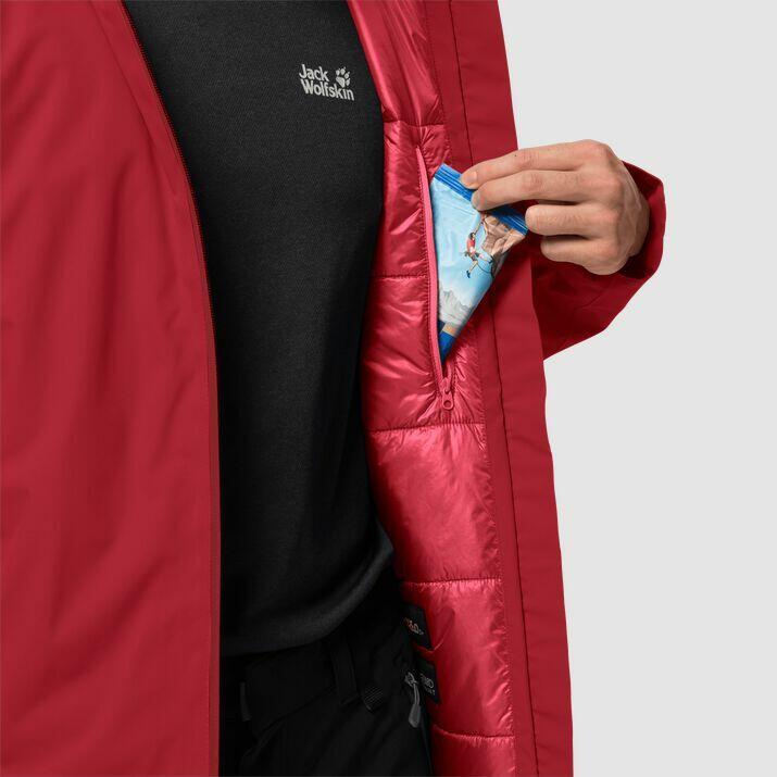 Giacca con cappuccio Jack Wolfskin argon storm 3/4