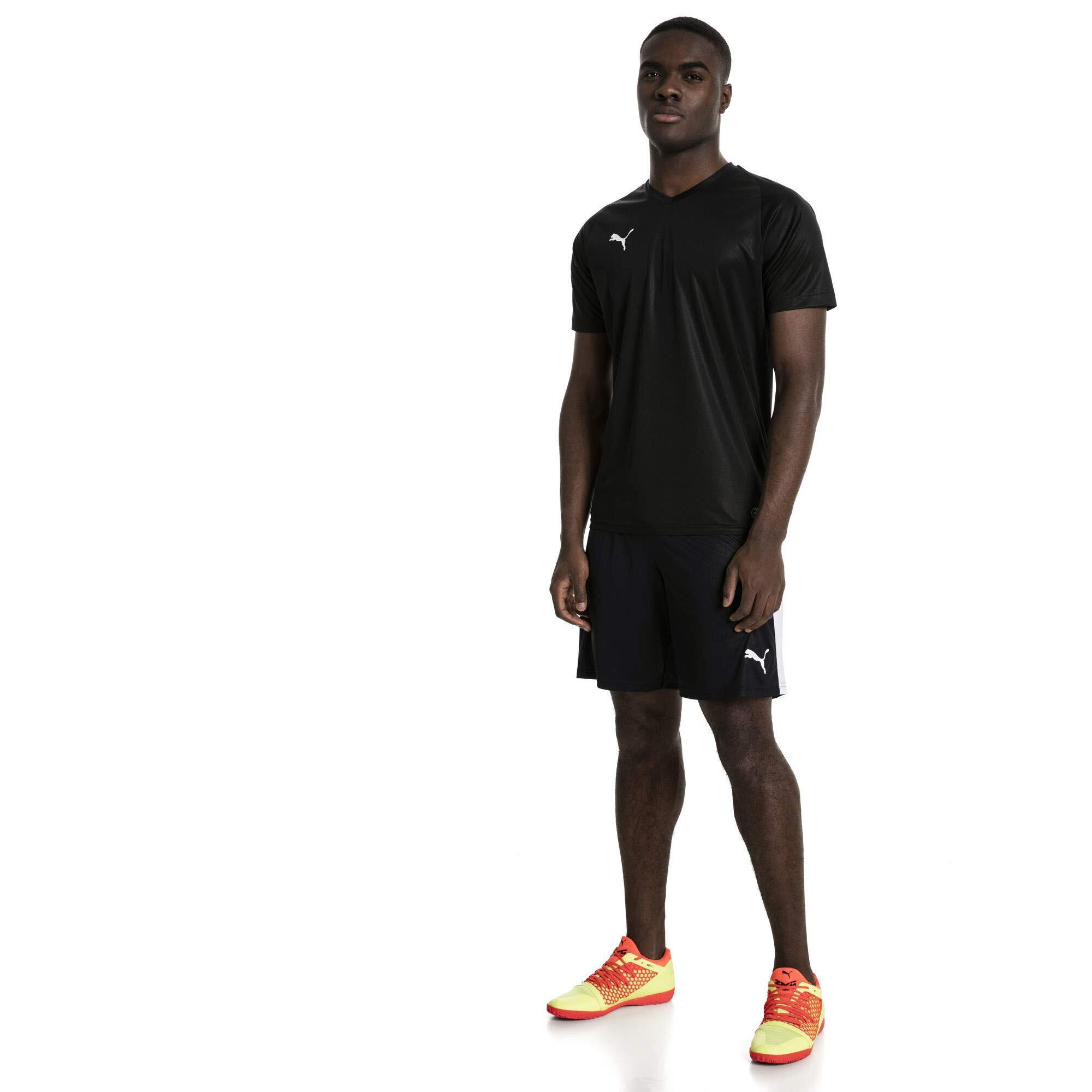 PUMA Liga Heren Voetbalkorte Broek - XL - Zwart/Wit 3/5