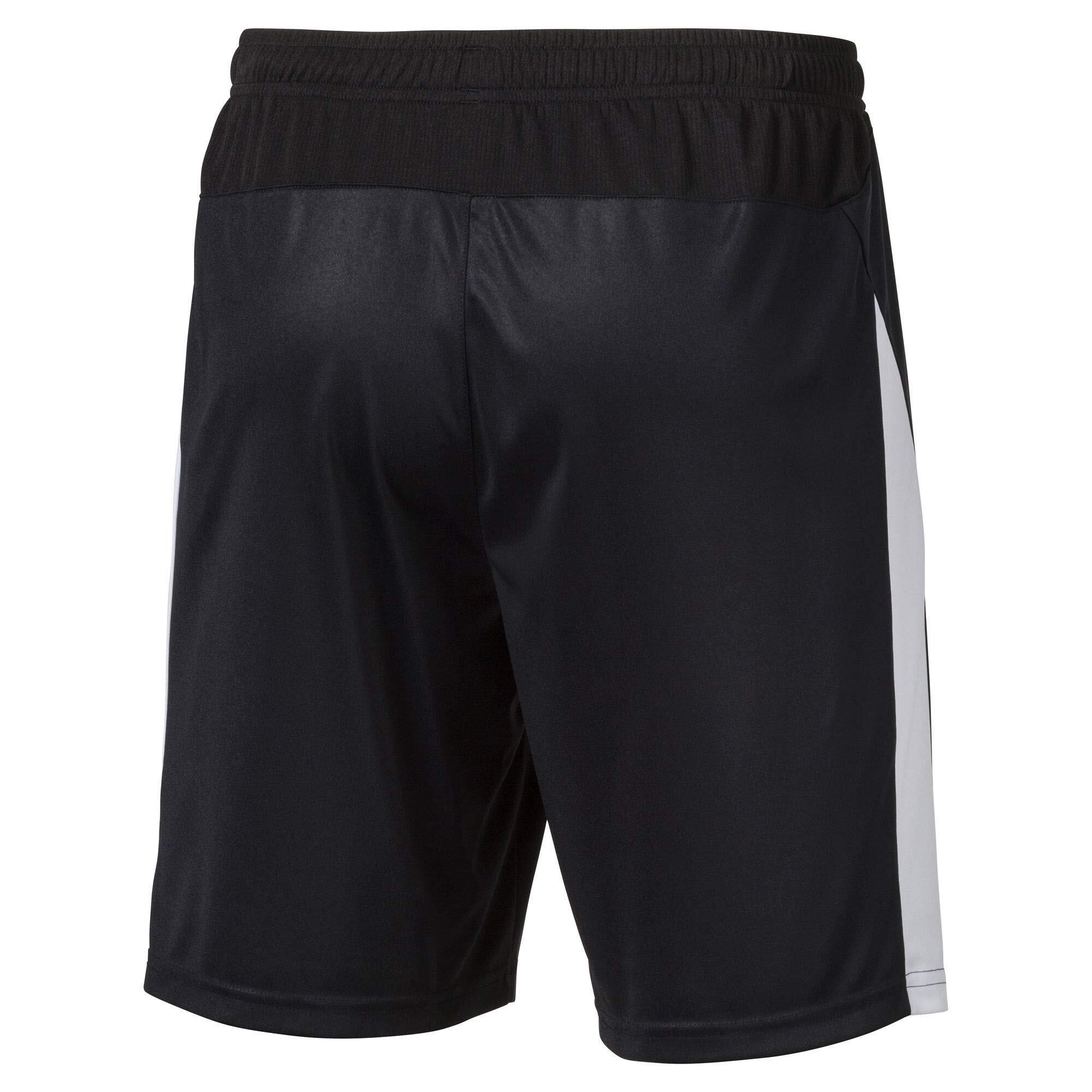 PUMA Liga Heren Voetbalkorte Broek - XL - Zwart/Wit 4/5