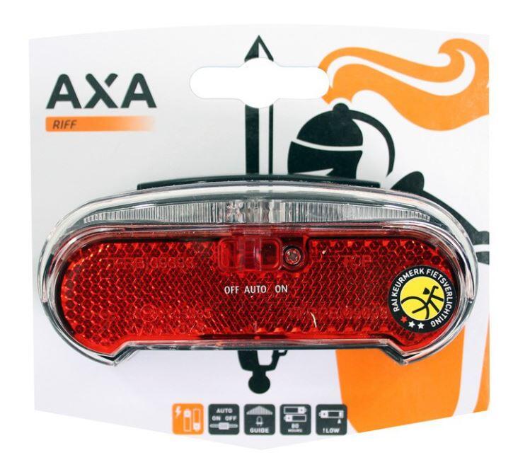 Éclairage vélo arrière led à pile pour porte-bagage AXA Riff 5/5