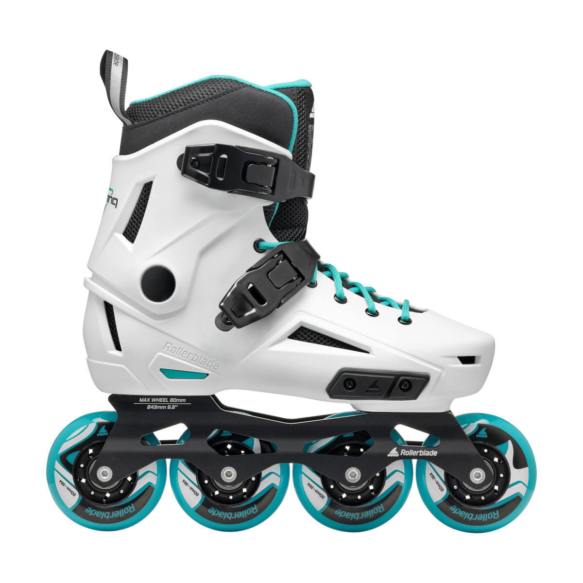 ROLLERBLADE LIGHTNING W 80 MM - BIANCO/ACQUAMARINA 39/40 5/7