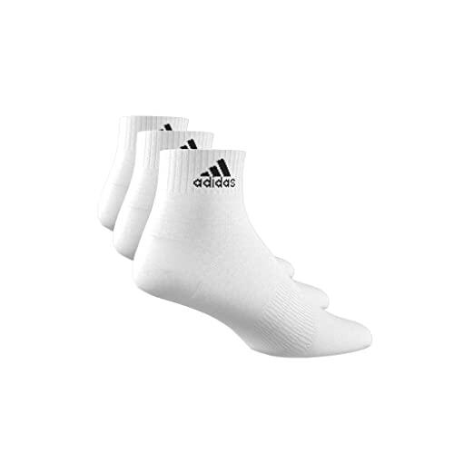adidas Unisex Dunne en Lichte Enkelsokken - 3 Paar Wit / Maat 48-51 3/6