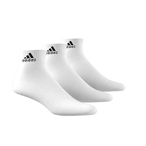 adidas Unisex Dunne en Lichte Enkelsokken - 3 Paar Wit / Maat 48-51 2/6