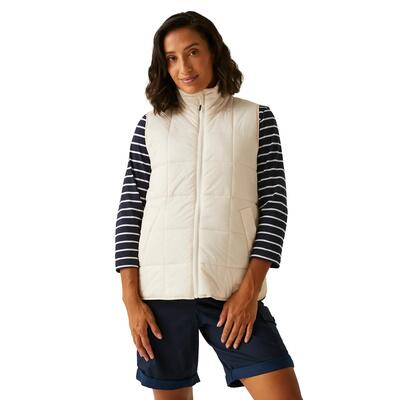 Dames courcelle ii gewatteerd gilet (lichte vanille)