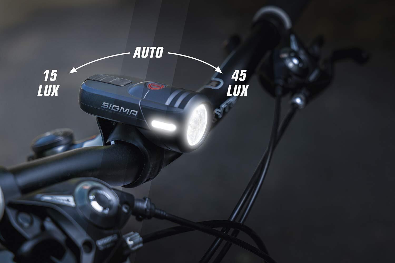 Sigma Aura 45Lux (USB) - Wiederaufladbares Fahrradlicht 4/6