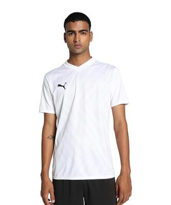 PUMA Teamglory Maglia da Calcio Unisex - Nero e Bianco - Taglia L