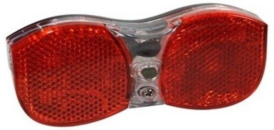 Qt Cycle Tech Achterlicht LED 50mm met batterij 1/2