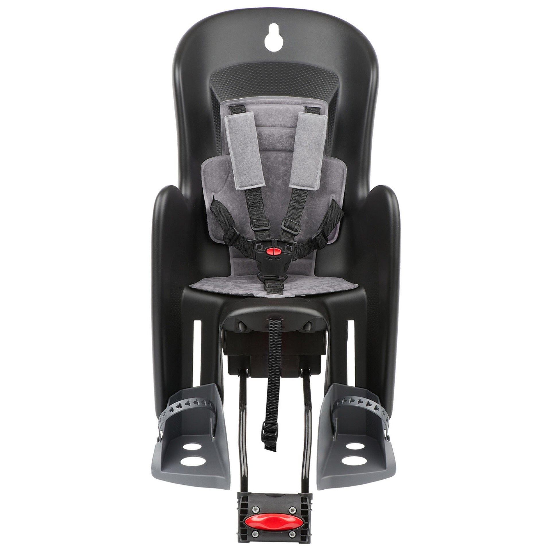 Silla Bicicleta fijácion Trasera Cuadro Reclinável BILBY Negro y Gris 7/8