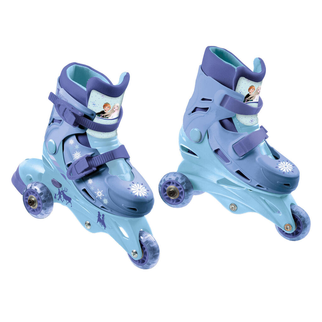 Mondo Disney Frozen Adjustable Kids Inline Skates, Size 29-32.