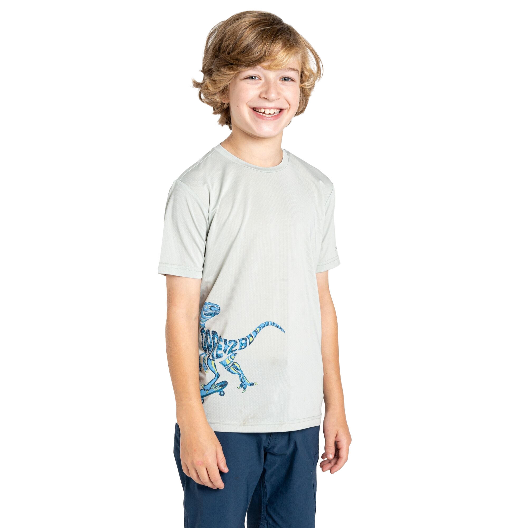 Maglietta Velociraptor Ragazzi Dare 2B Amuse II Grigio Acqua 4/5