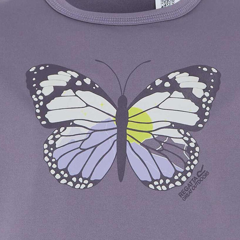 Tricou Drumeții În Natură Regatta Alvarado IX Fluture Copii