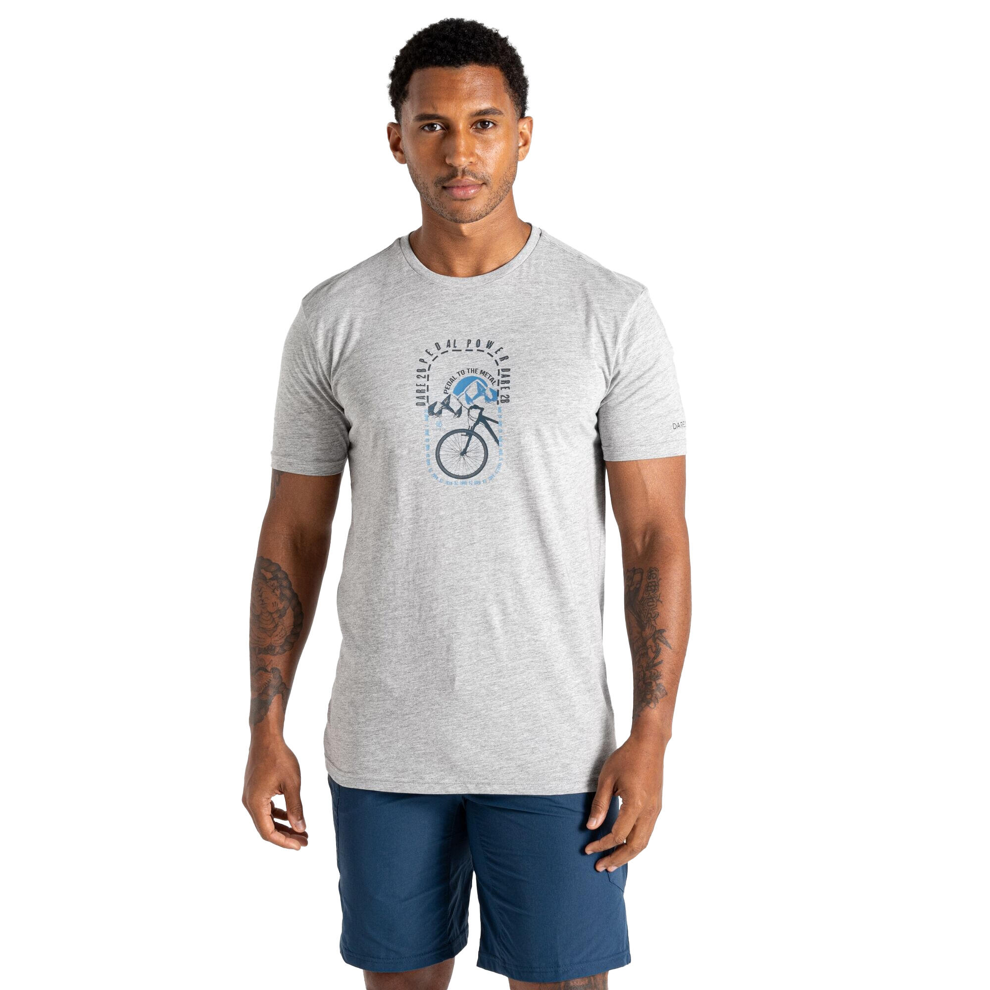 Maglietta Bicicletta Uomo Dare 2B Movement III Grigio Marna 4/5
