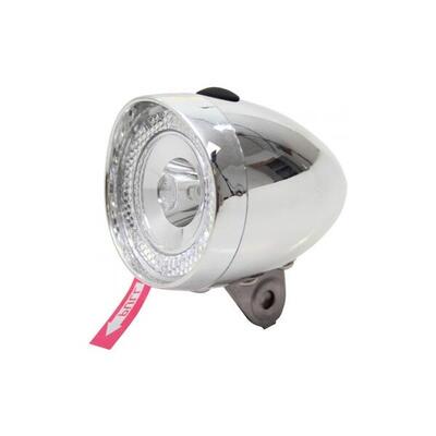 Faro Union Retro Mini UN-4955 cromato 3 LED con batterie.