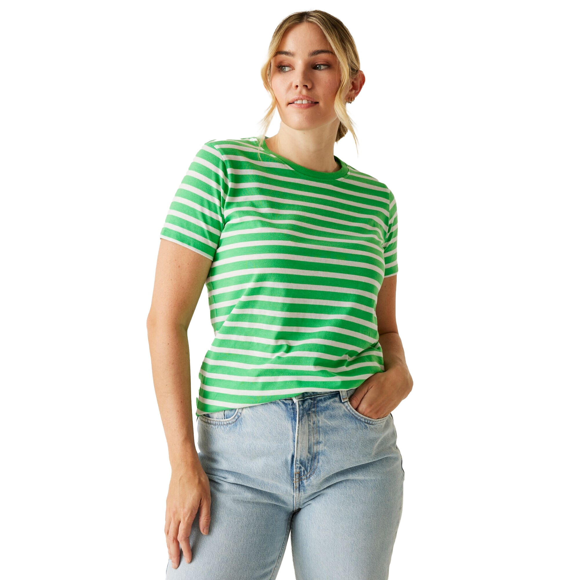 Tricou Drumeții În Natură Regatta Bayletta In Dungi Femei