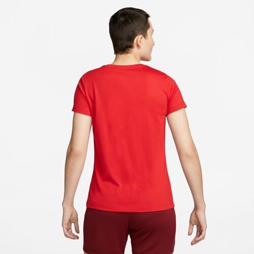 T-shirt donna nike rosso 6/6