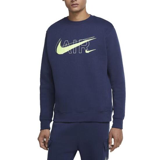 Felpa Nike da Uomo Girocollo Air Blu - Taglia XS - Codice DD9699-410