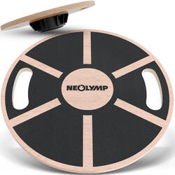 NEOLYMP planche d’équilibre bois – stable, antidérapante, avec poignées