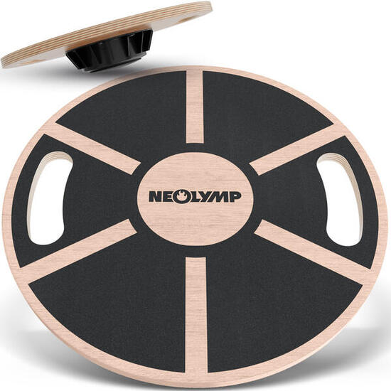 NEOLYMP tavola equilibrio legno – stabile antiscivolo con maniglie