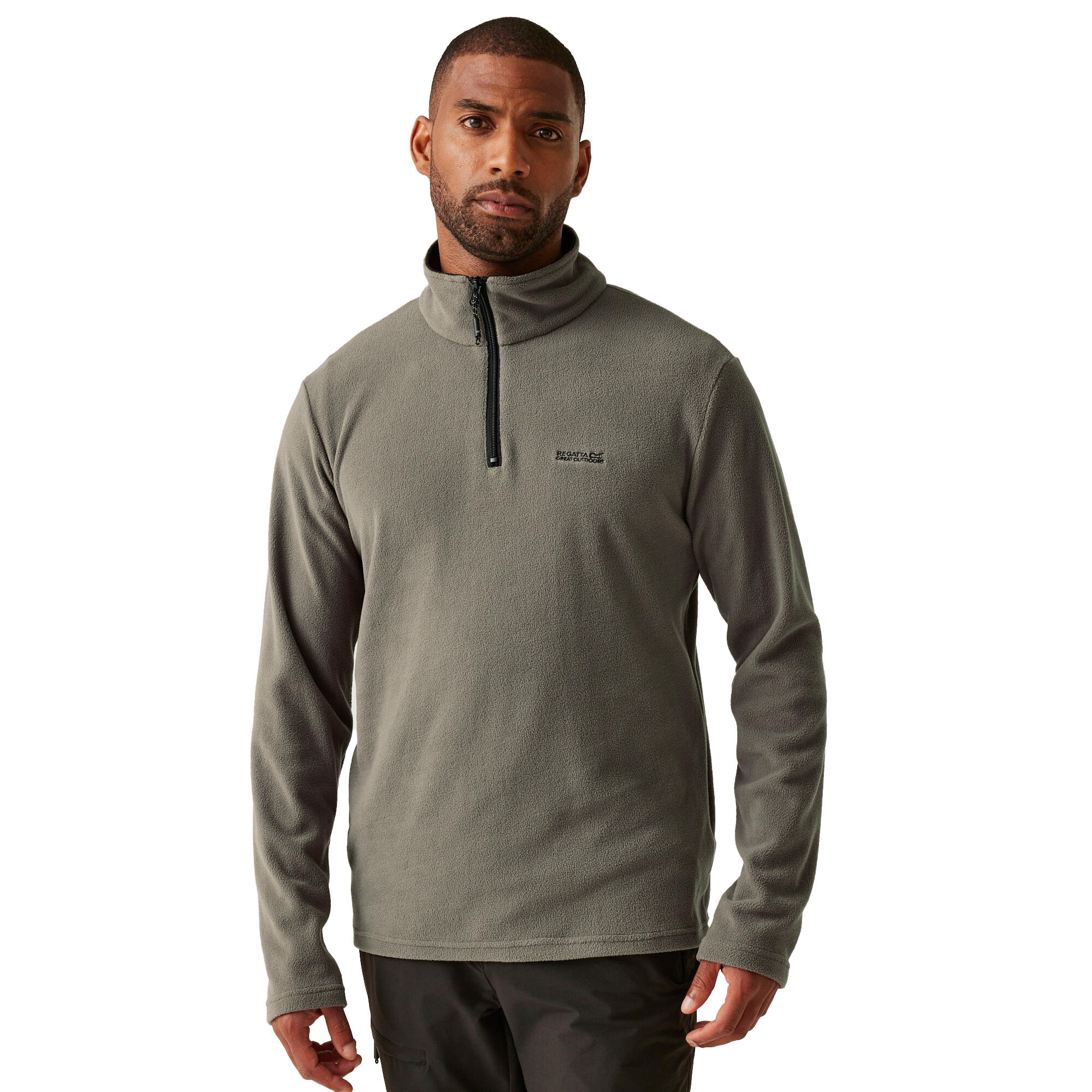 Great Outdoors Mens Thompson Half Zip Fleece Top (Treetop) 4/5
