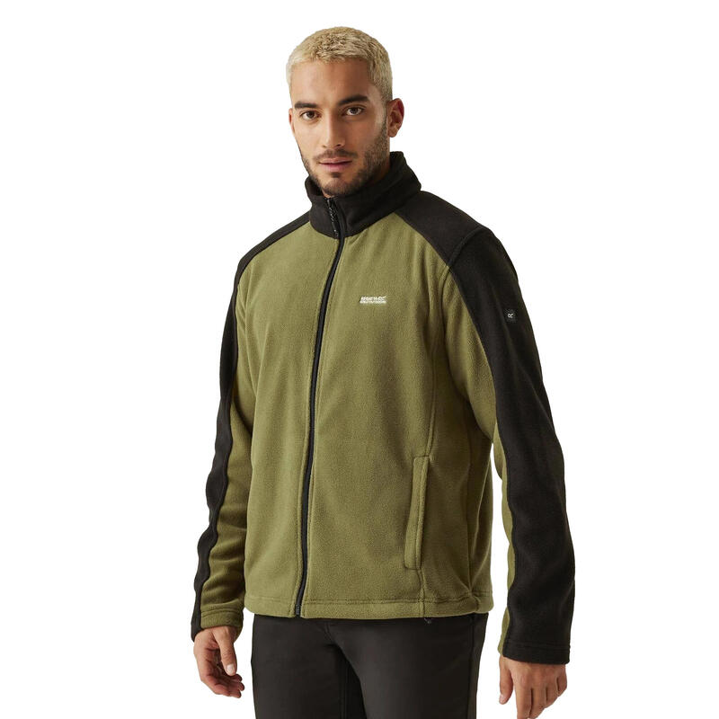 Veste Polaire HEDMAN Homme (Vert Néphrite / Noir)