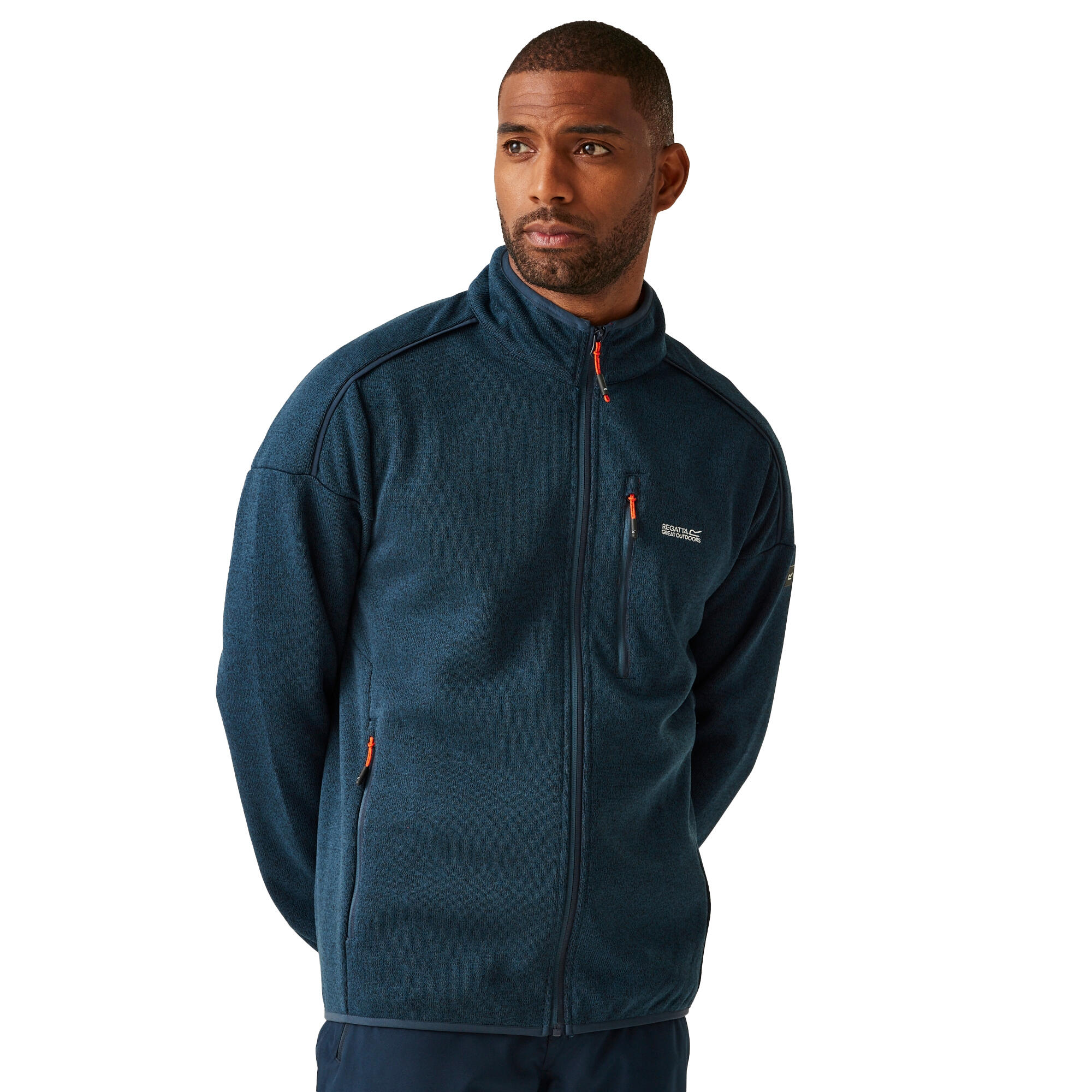 "Kames" Fleecejacke Durchgehender Reißverschluss für Herren 4/5
