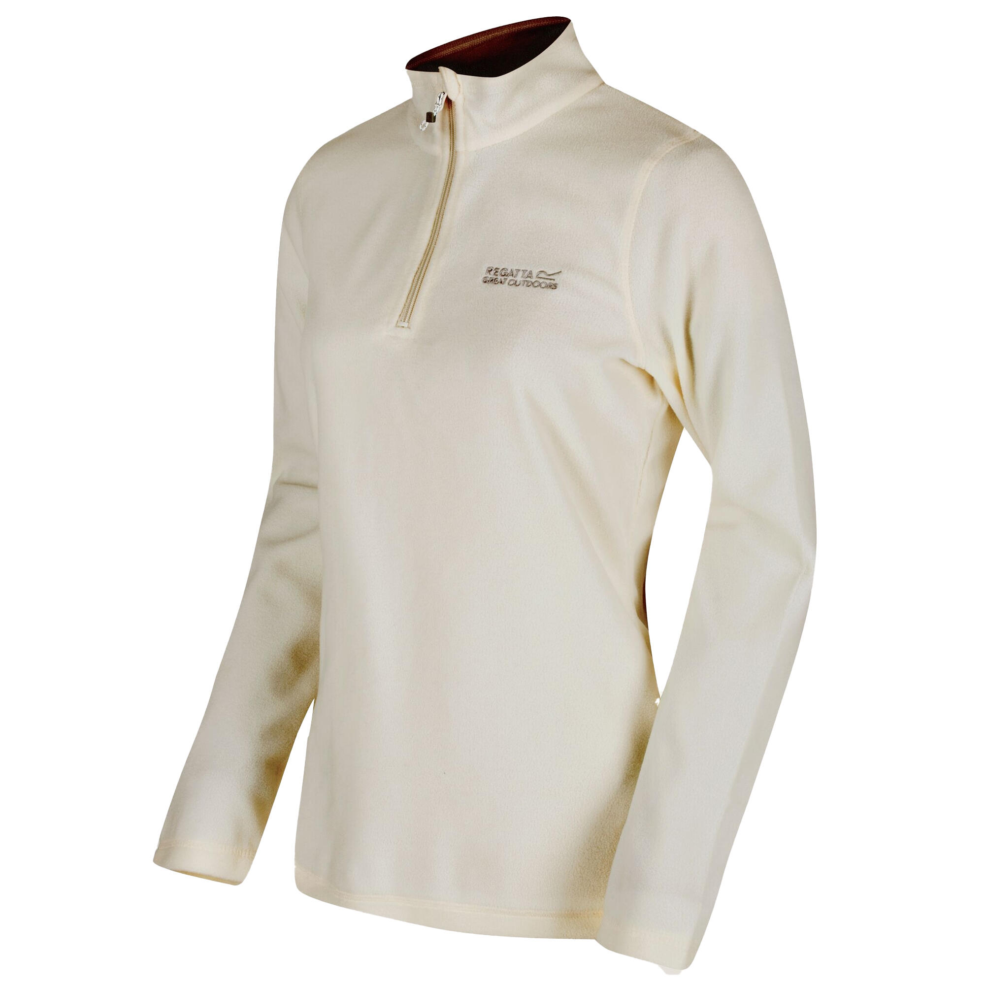 Polaire femme Regatta blanc cassé/beige col zippé coupe regular 3/5