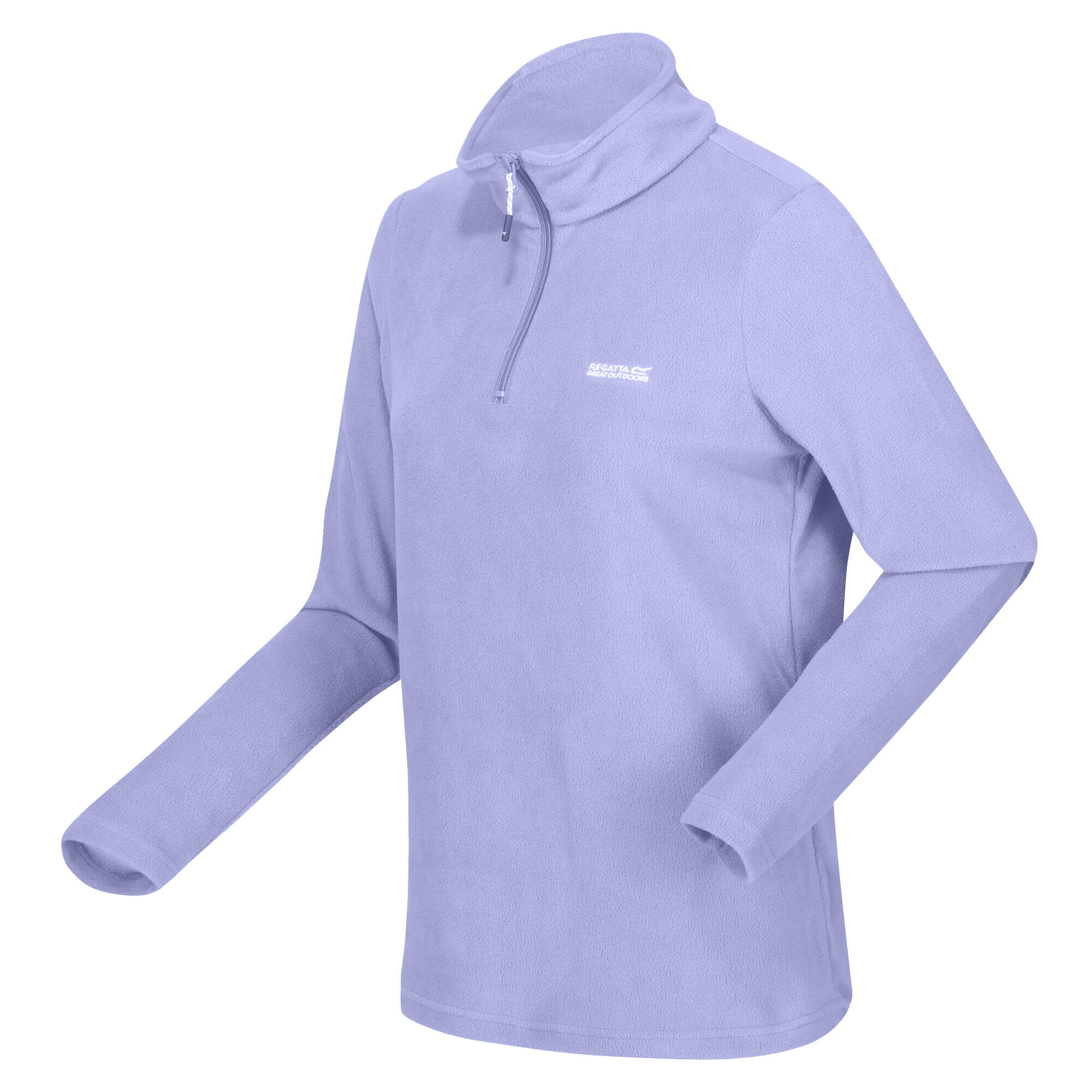 Great Outdoors Womens/Ladies Sweetheart 1/4 Zip Fleece Top (Lilac) 3/5