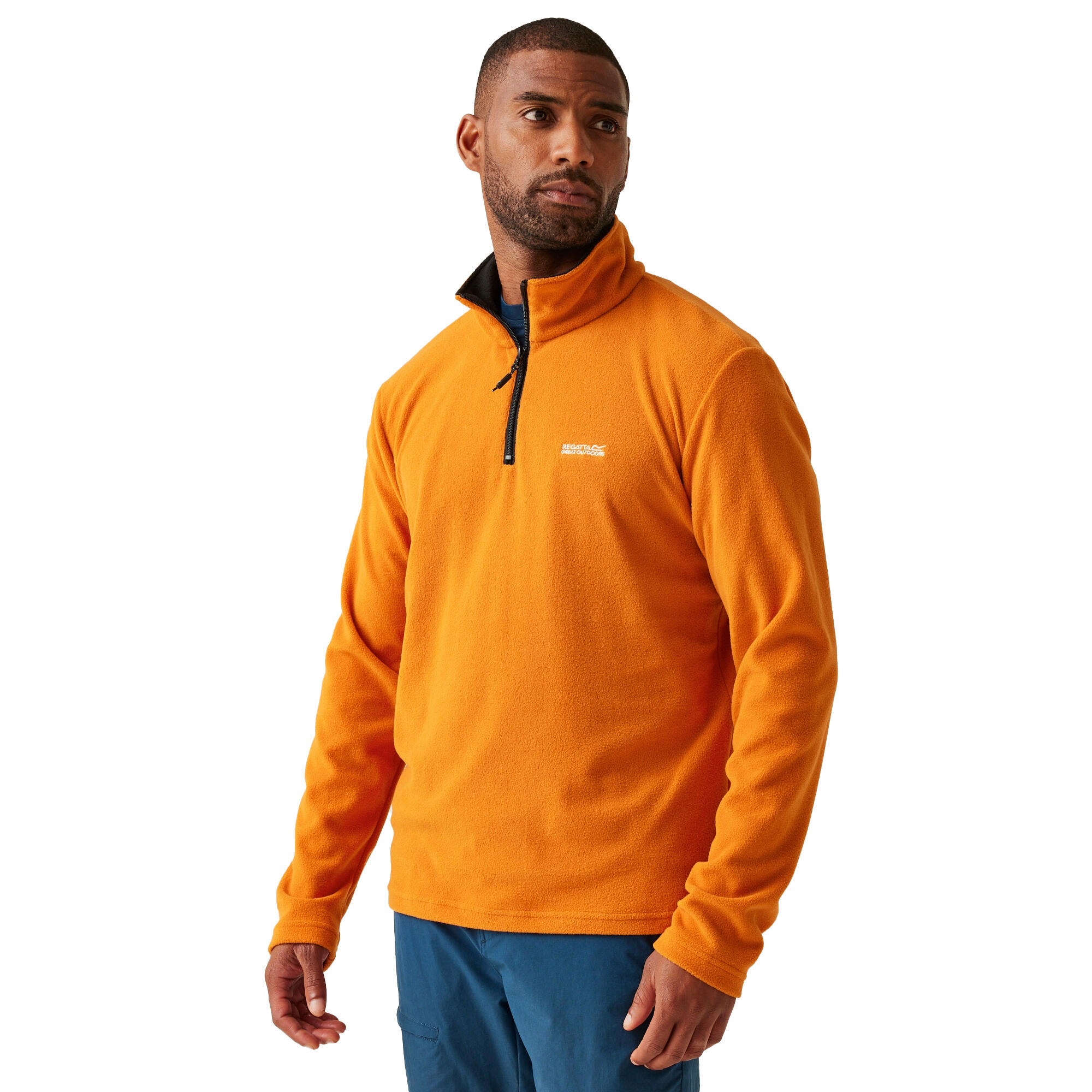 Great Outdoors Mens Thompson Half Zip Fleece Top (Fox) 4/5