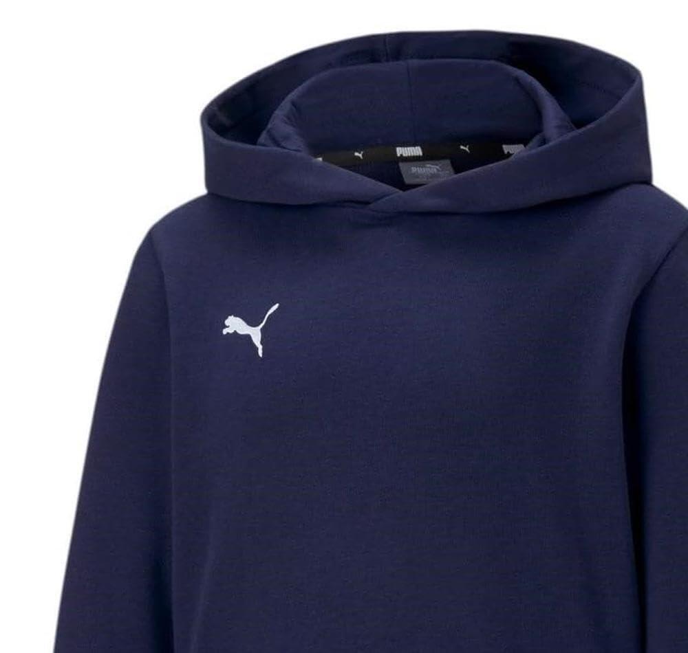 Puma Teamgoal 23 Felpa con cappuccio Bambini — French Terry, Peacoat, Taglia 116 4/4