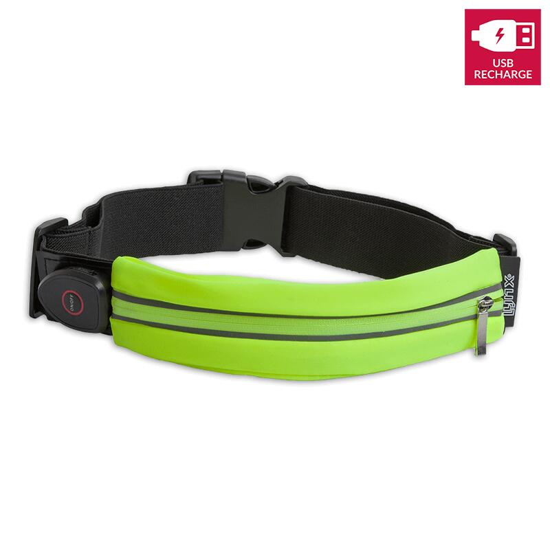 Lynx - Ceinture De Course Sportive - Étanche Et Ajustable - Bande Réfléchissante - Noir - Taille Unique - Decathlon