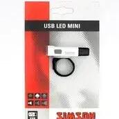 Simson USB Rechargeable Mini Front Light — White.