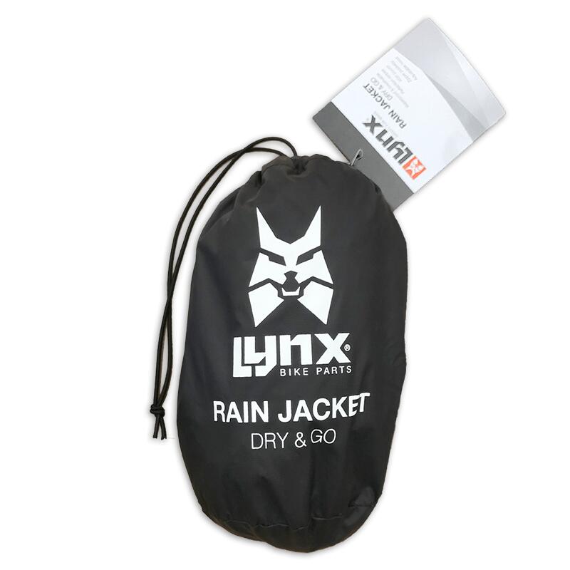 Giacca impermeabile Lynx Dry & Go, nero, taglia M. 5/6