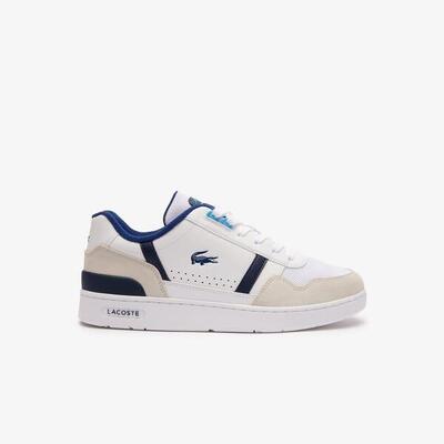 Zapatillas hombre Lacoste T-clip Contrasted Leather Blanco