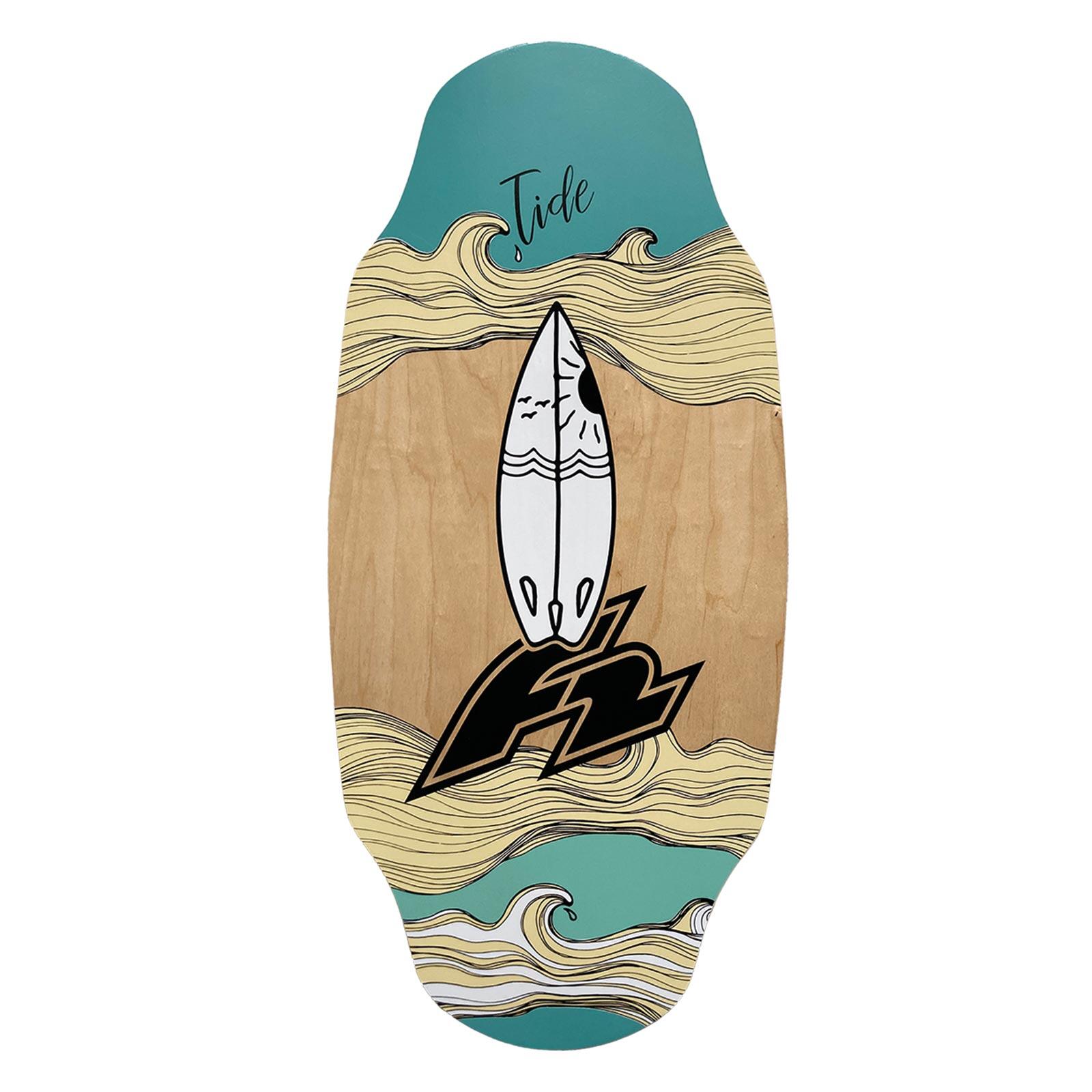 F2  Skim Board Wood Tide Surfbrett 39" Holz 2025/26 2/4