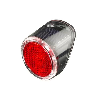 Solar LED Rücklicht in Rot und Schwarz für Fahrräder
