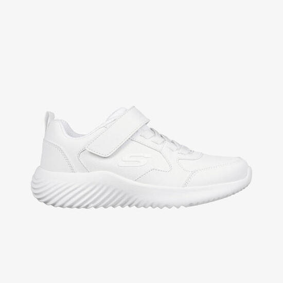 Zapatillas niÃ±os unisex Skechers Bounder-power study en color blanco