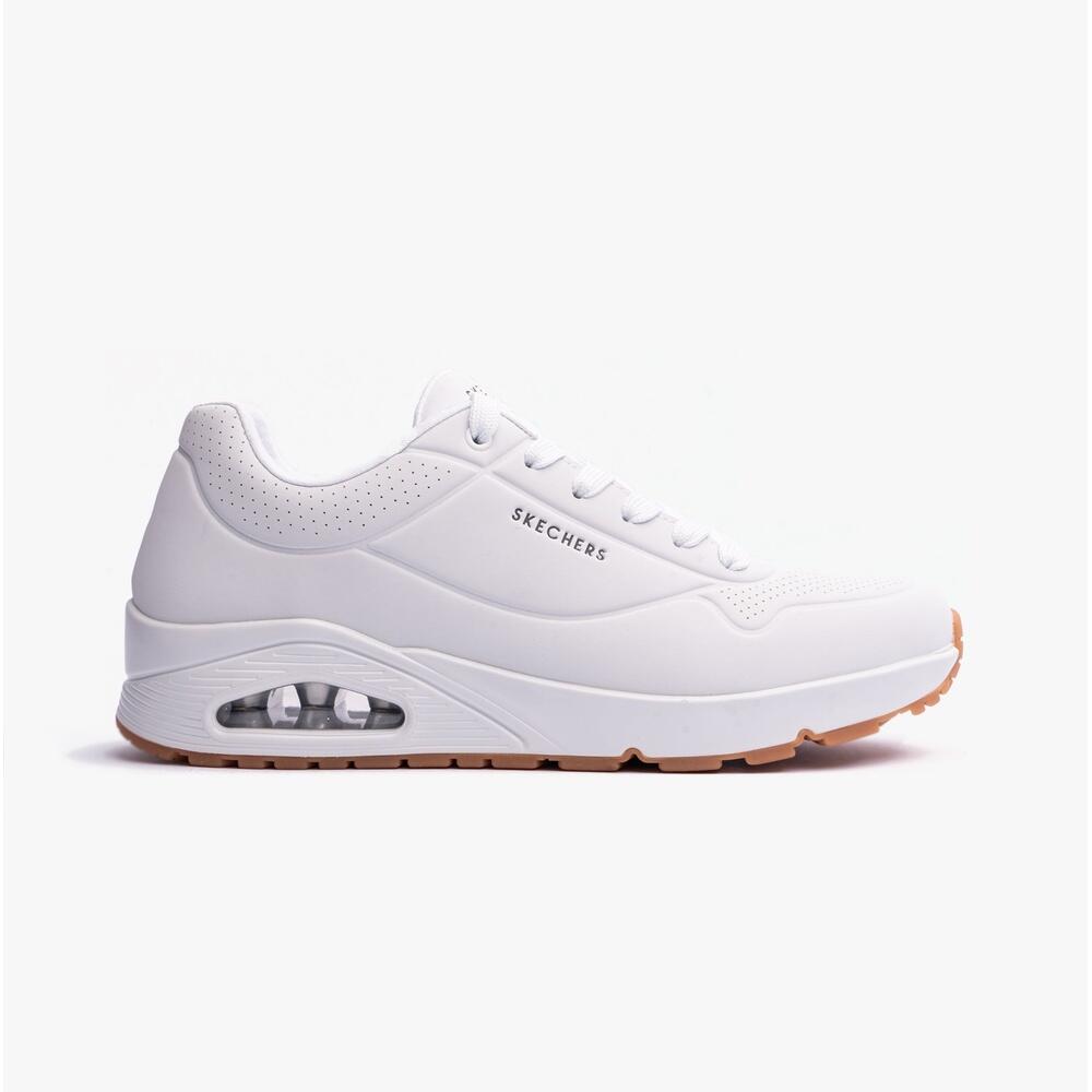 Mens Trainers Sports Low Top Lace Up 52458/wht